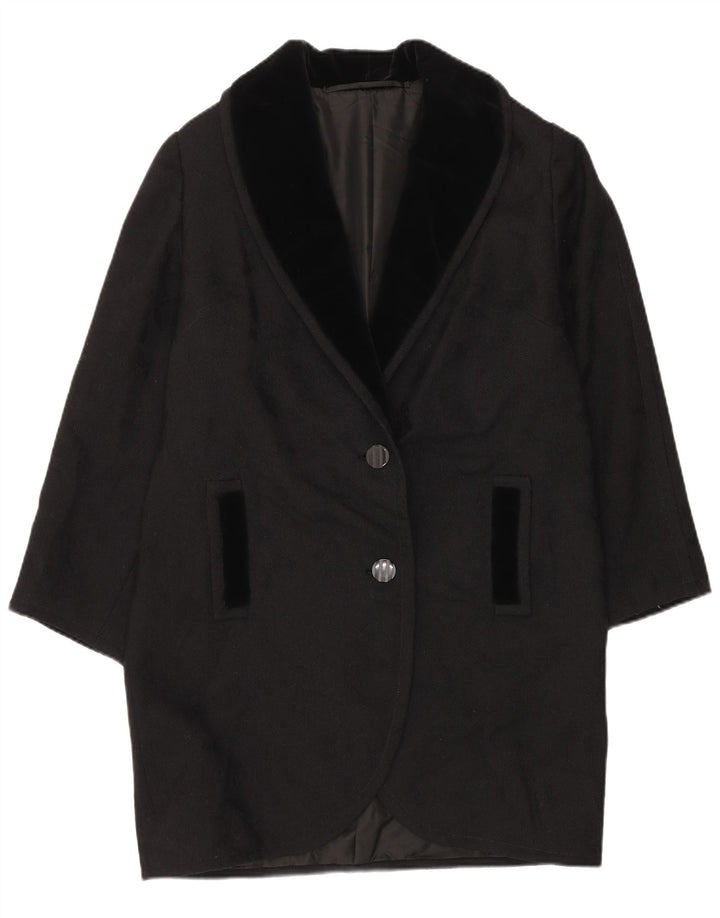 ВИНТАЖНОЕ женское пальто UK 18 XL, черное