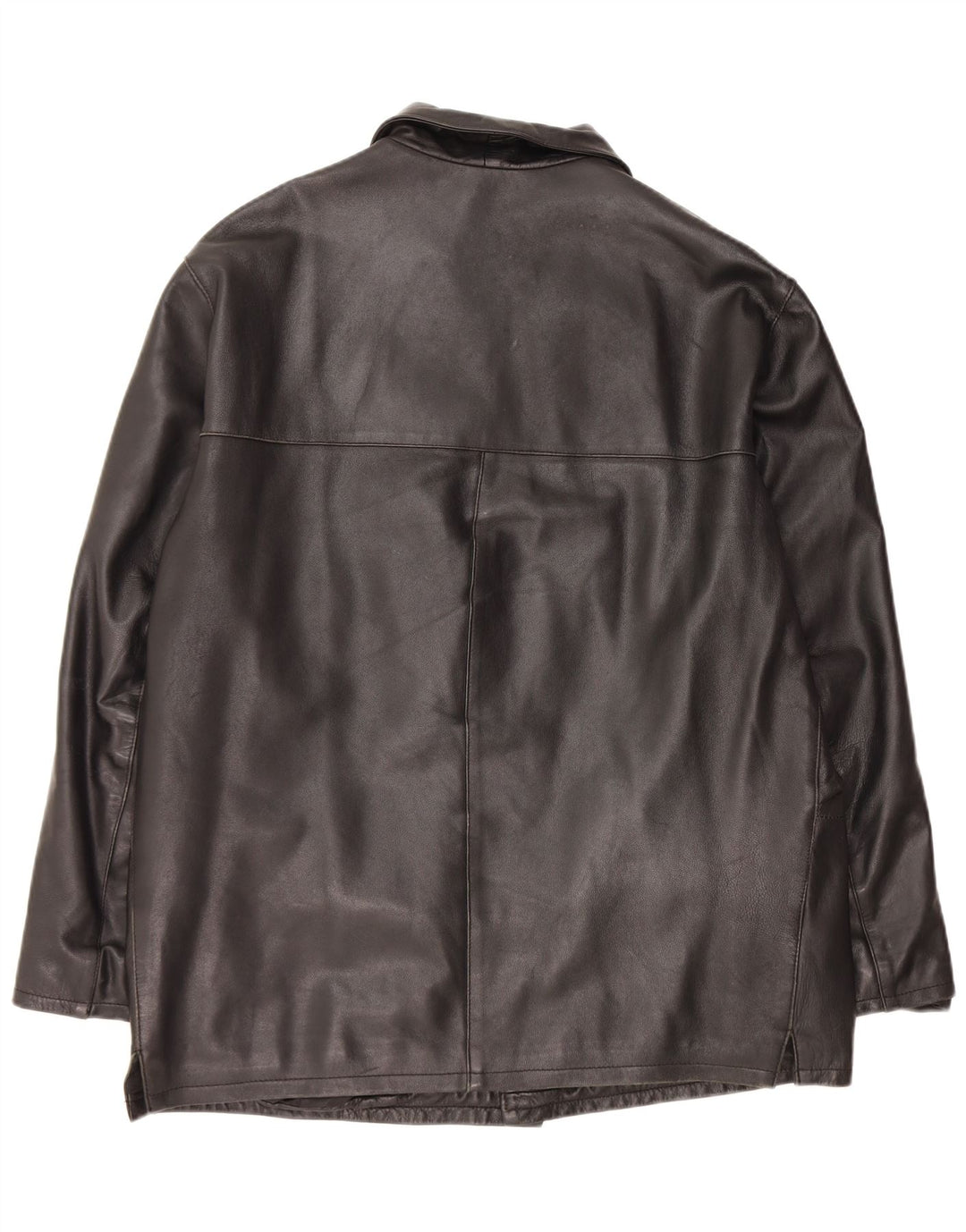 Винтажная мужская кожаная куртка UK 42 XL, черная кожа