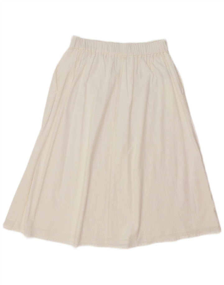 Женская юбка-трапеция Benetton Medium W30, белый хлопок