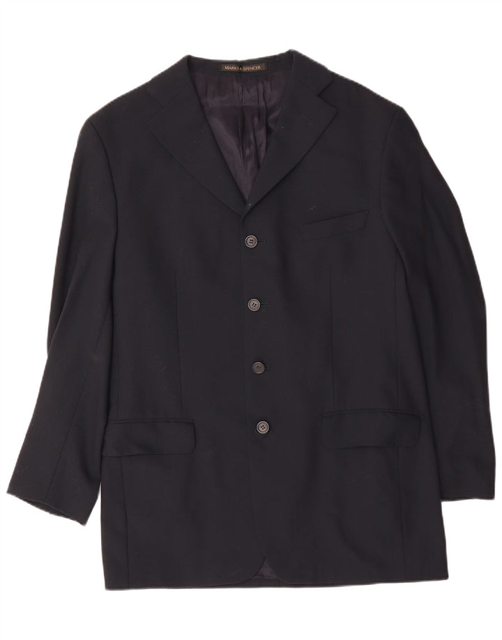 Мужской пиджак Marks & Spencer St. Michael, UK 40, средний, темно-синий