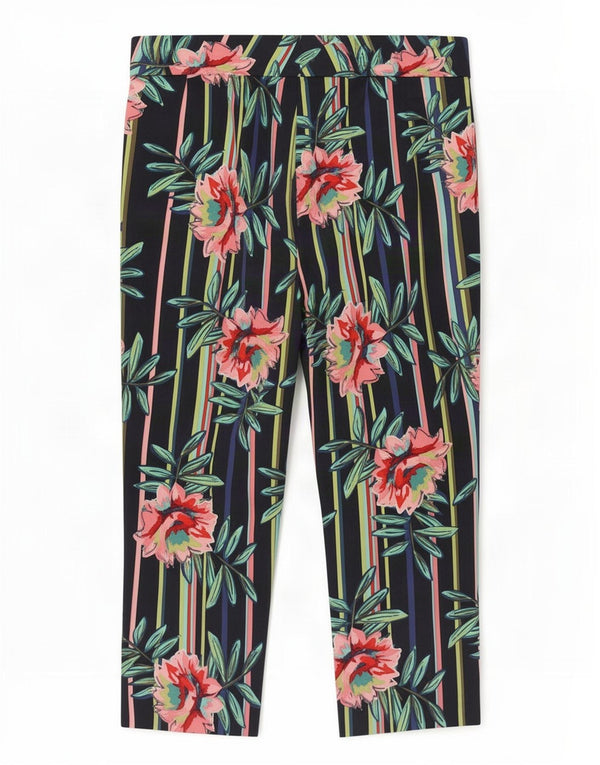 Женские капри с рисунком Marks & Spencer UK 12 Medium W32 L22 Темно-синий