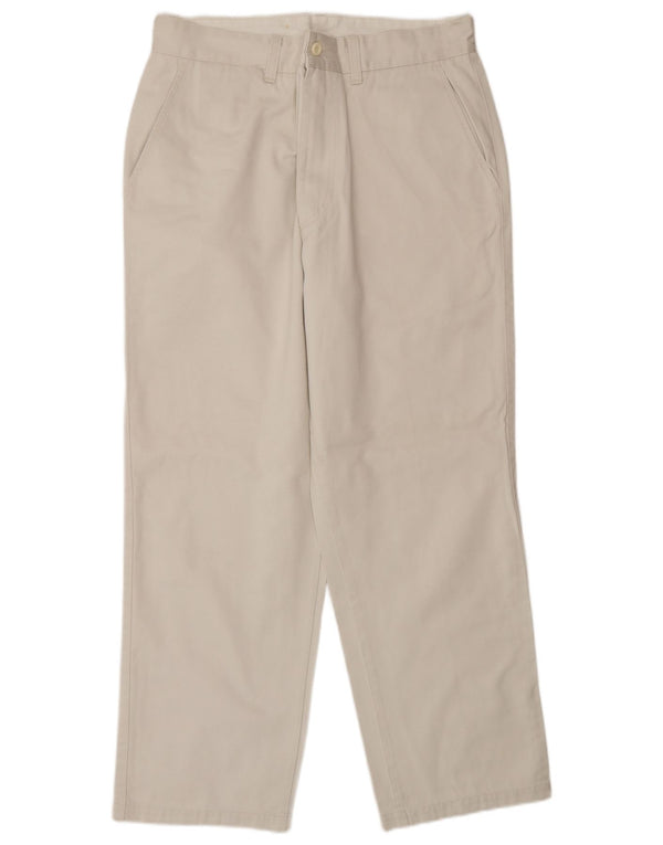 Мужские прямые брюки-чиносы Benetton IT 48 Medium W30 L27 Off White Cotton