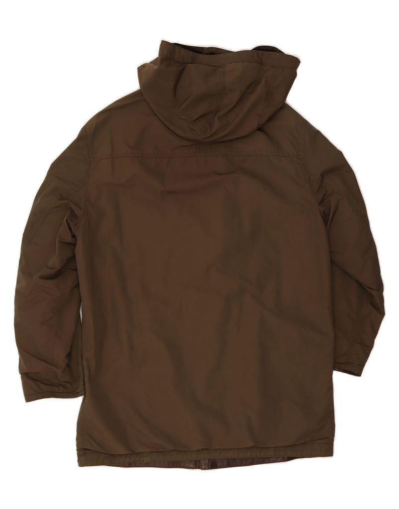 SALVATORE FERRAGAMO Mens Reversible Jacket IT 50 Large Khaki Colourblock Vintage Salvatore Ferragamo and Second-Hand Salvatore Ferragamo from Messina Hembry 