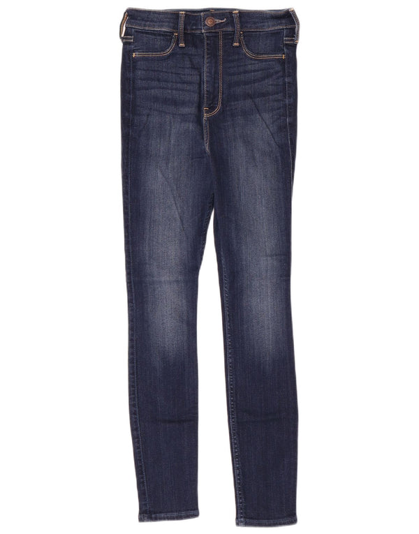 HOLLISTER Женские джинсы скинни W25 L26 Темно-синий хлопок