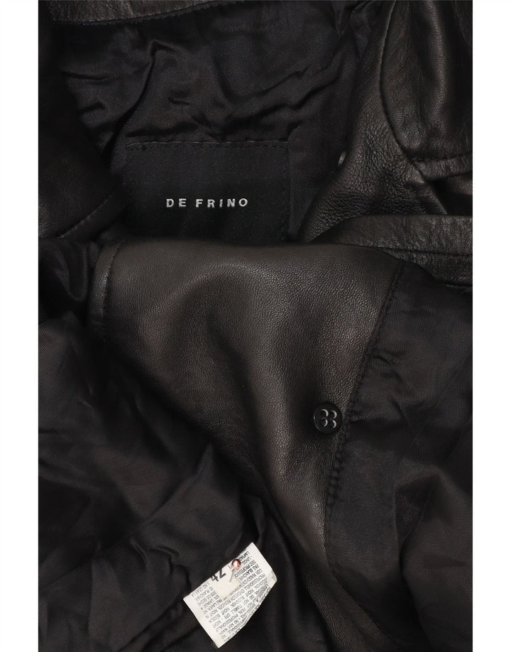 Винтажное женское двубортное пальто оверсайз IT 42 Medium Black