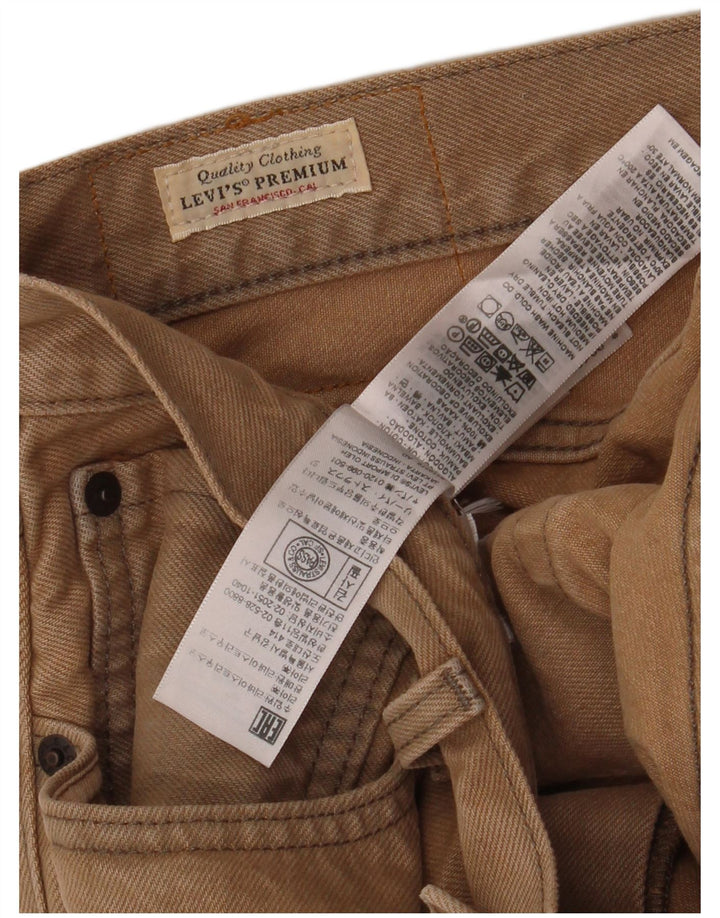 Мужские джинсовые шорты Levi's W31, хлопковые, среднего бежевого цвета