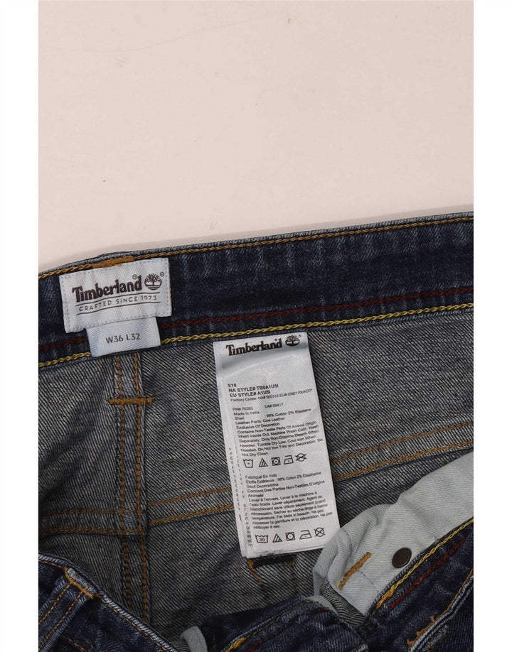 Мужские узкие джинсы Timberland W36 L32 синие, хлопок