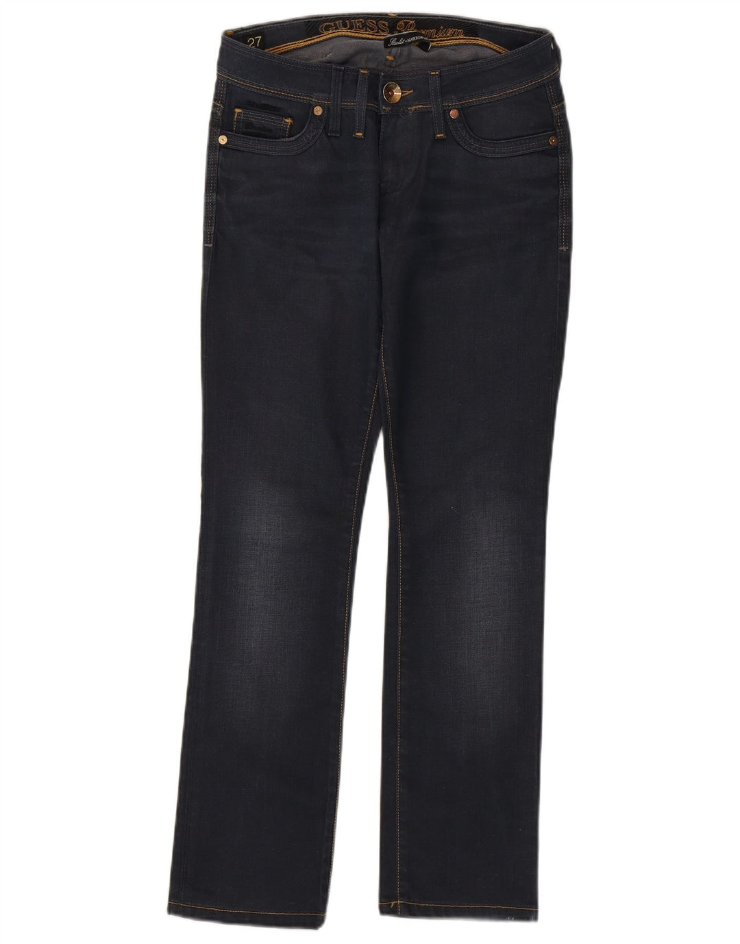 Guess Женские джинсы Bootcut W27 L29 Темно-синие хлопковые