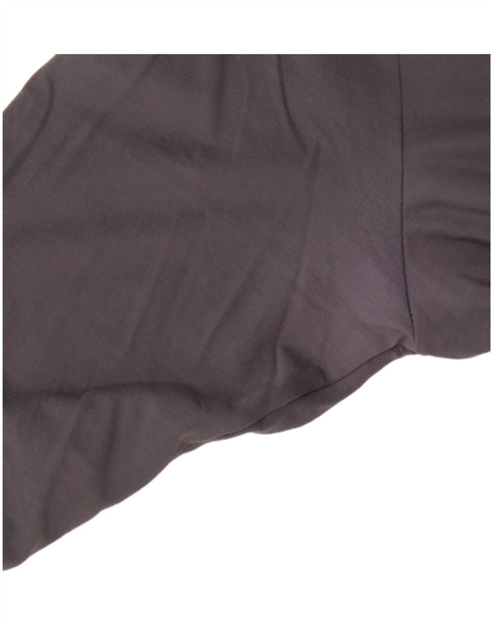 Женское платье-футболка Guess с рукавом 3/4 с рисунком UK 12, средний серый полиамид