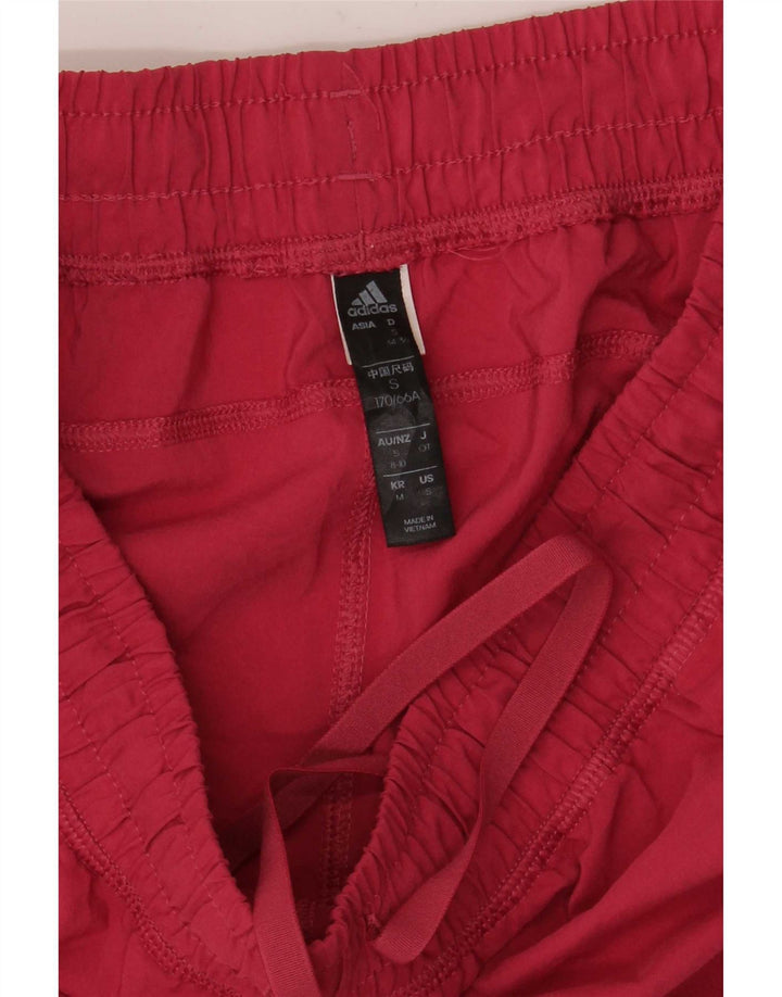 Женские спортивные шорты Adidas UK 10, маленькие розовые, полиэстер