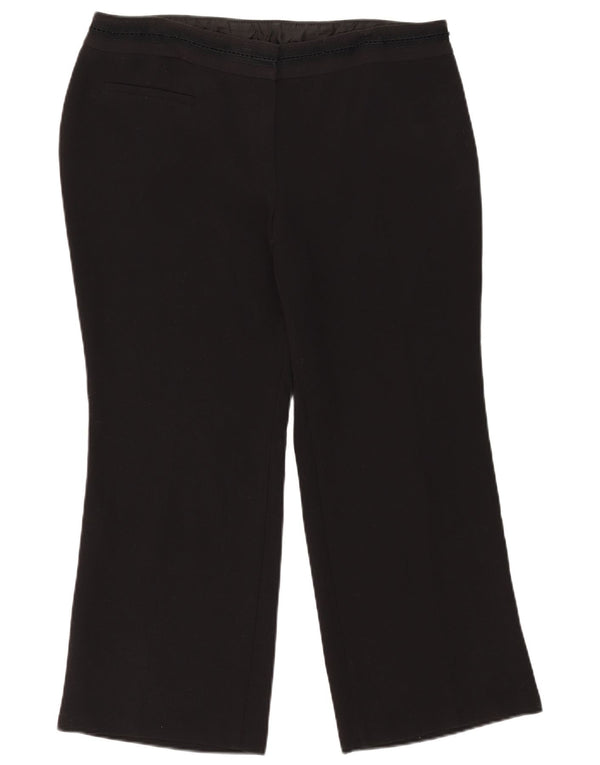 Женские укороченные брюки Marks & Spencer, Великобритания 18 XL W36 L26, черные