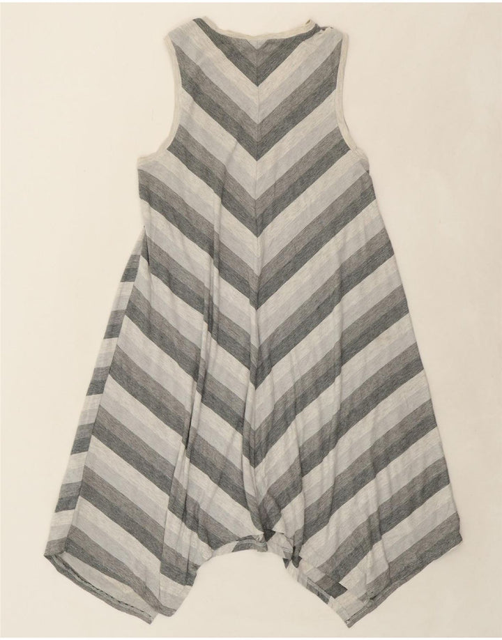 MOSSIMO Womens Tent Dress UK 16 Large Grey Striped Polyester Vintage Mossimo and Second-Hand Mossimo from Messina Hembry 