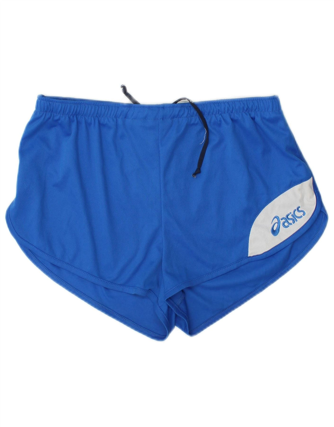 Женские спортивные шорты с рисунком Asics UK 14, средний синий, полиэстер с цветными блоками