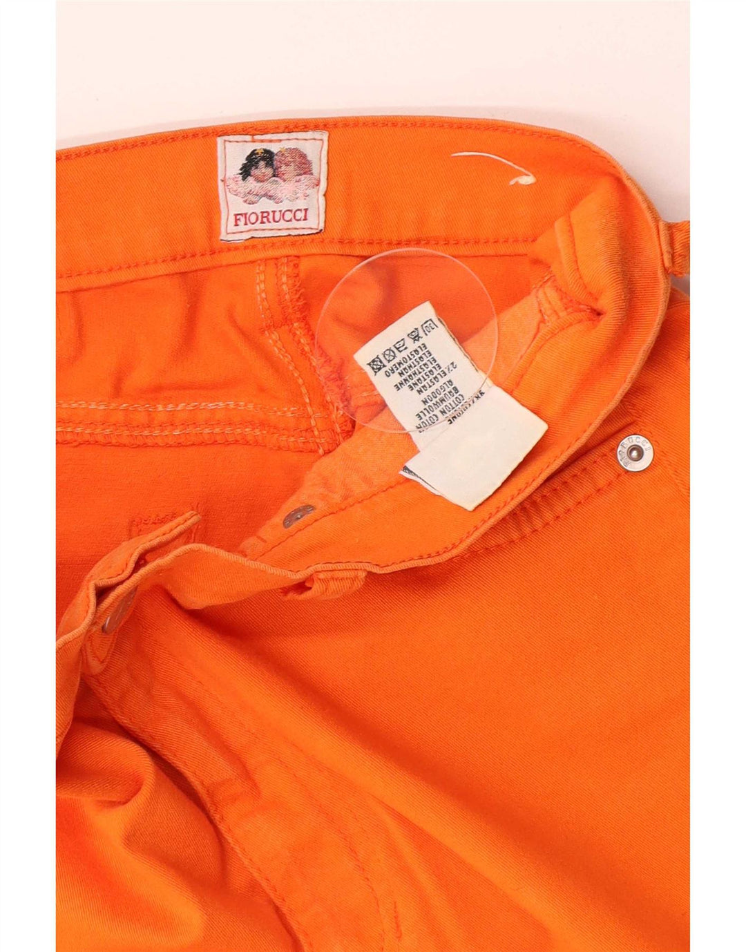 Женские узкие джинсы Fiorucci W28 L30 Оранжевые, хлопок