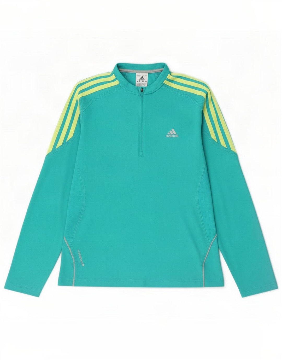 Женский спортивный костюм Adidas с пуловером на молнии, Великобритания 14, средний бирюзовый