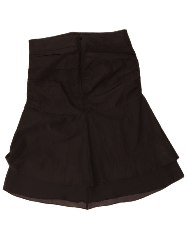 Vintage Womens Tulip Skirt Medium W30 Black Acetate