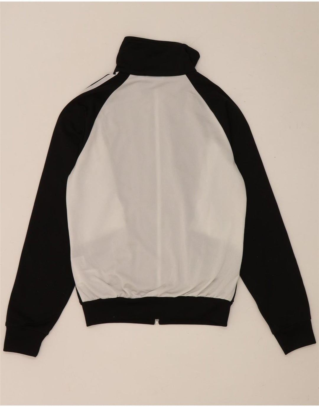 Женский спортивный костюм Adidas Top Jacket UK 10, маленький черный полиэстер с цветными блоками