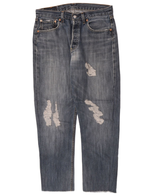 Мужские прямые джинсы Levi's 501 W32 L28, синий хлопок