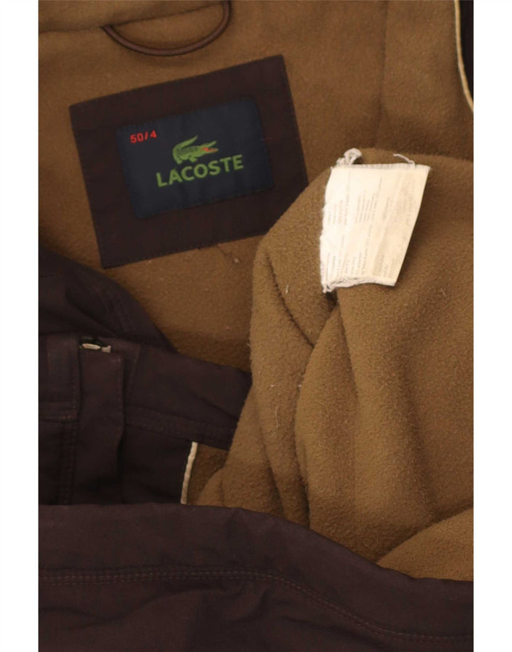 Мужская ветровка Lacoste, размер 4, средний коричневый полиамид