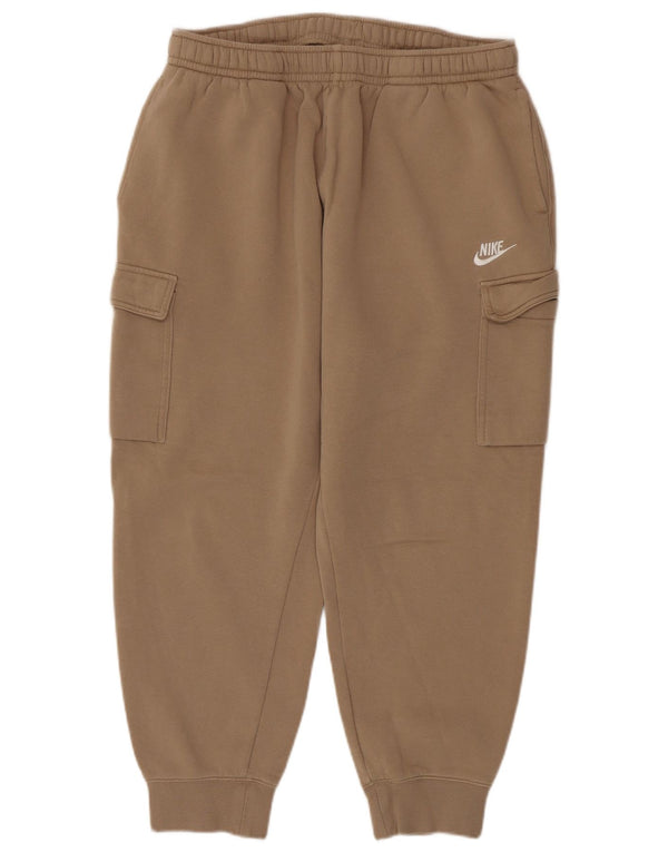 Женские спортивные брюки-карго Nike UK 18 XL, бежевый хлопок
