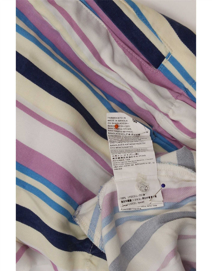 Брюки женские укороченные Benetton Medium W30 L26 Разноцветные в полоску
