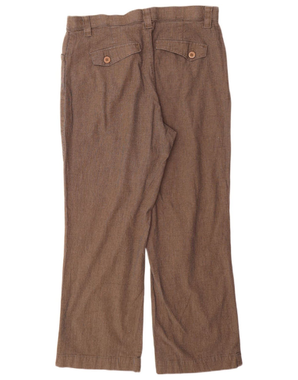 Женские повседневные брюки Petite Comfort Fit США 16 XL W34 L28 коричневые