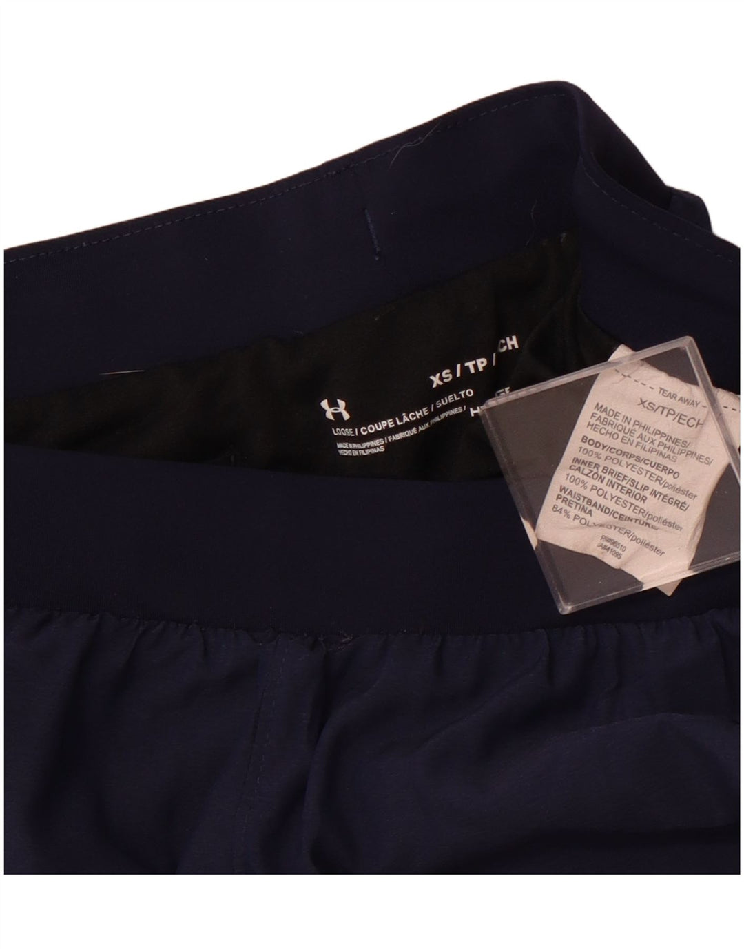 Женские спортивные шорты UNDER ARMOR UK 4 XS, темно-синий, полиэстер