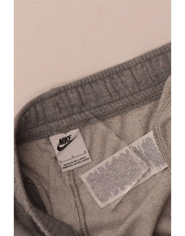 Мужские спортивные брюки Nike, джоггеры, большие серые, хлопковые