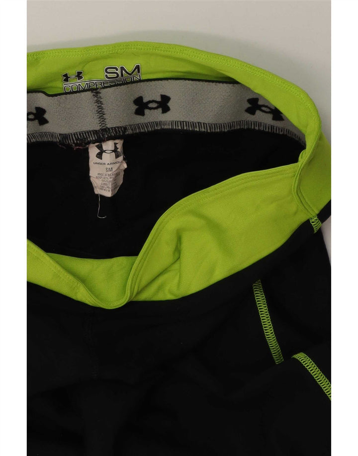Женские леггинсы Under Armour UK 8, маленькие черные, полиэстер с цветными блоками
