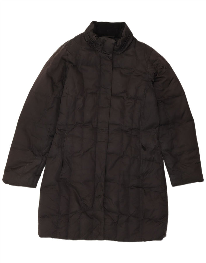 Женское стеганое пальто оверсайз Eddie Bauer UK 10, маленький черный полиэстер