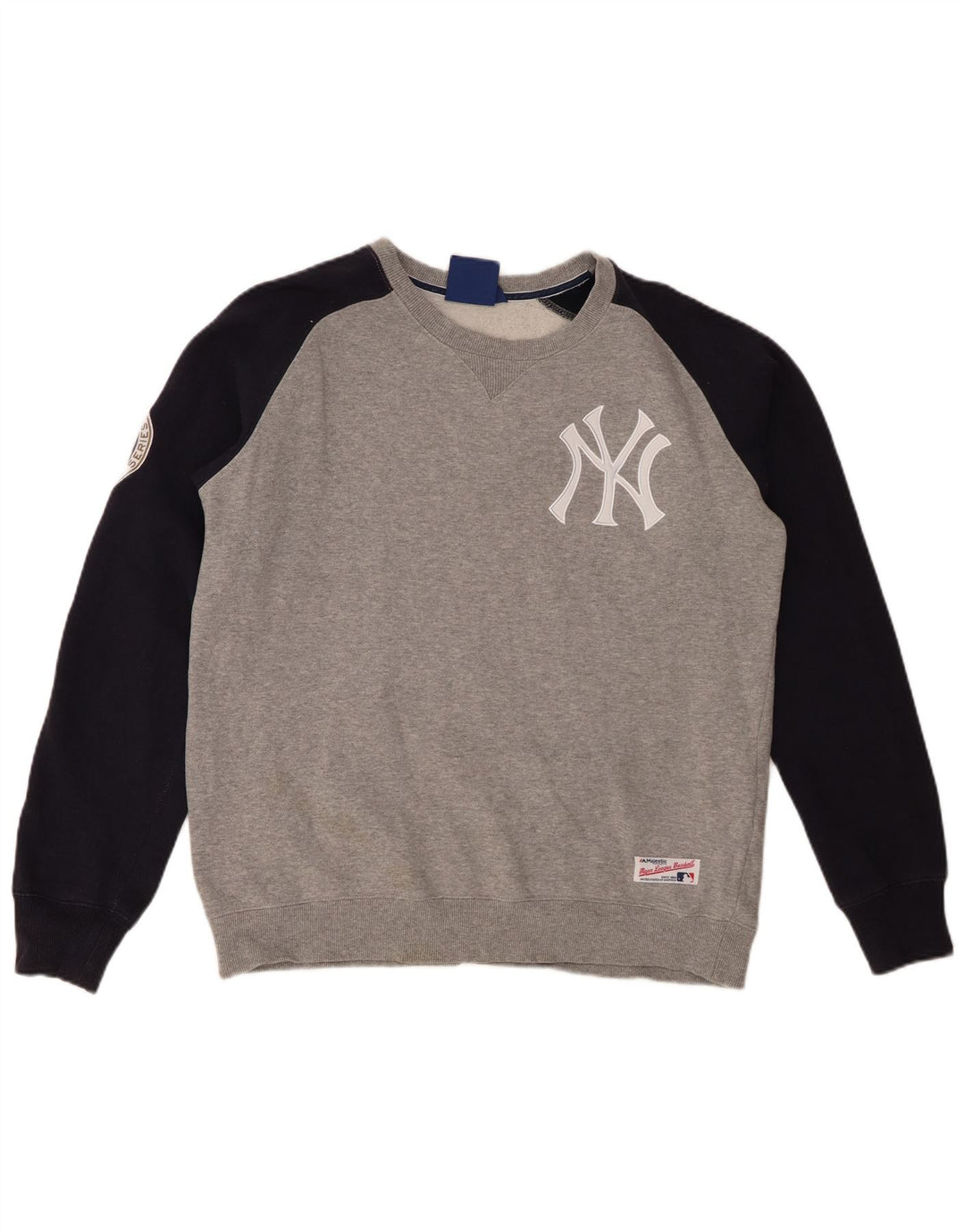 Женский свитер MAJESTIC New York Yankees, Великобритания 16, большой серый