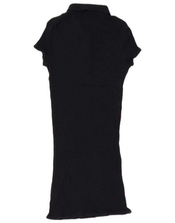 Женское платье-поло Urban Outfitters UK 10, маленькое черное хлопковое платье