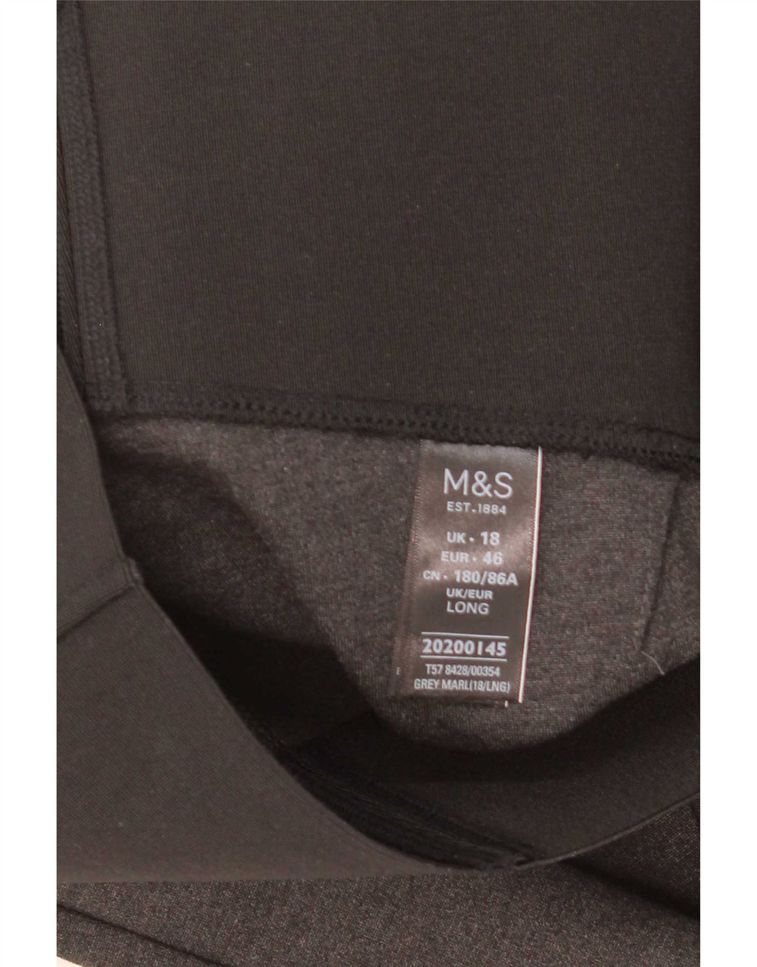 Женские леггинсы Marks & Spencer UK 18 XL, серые, вискоза с цветными блоками
