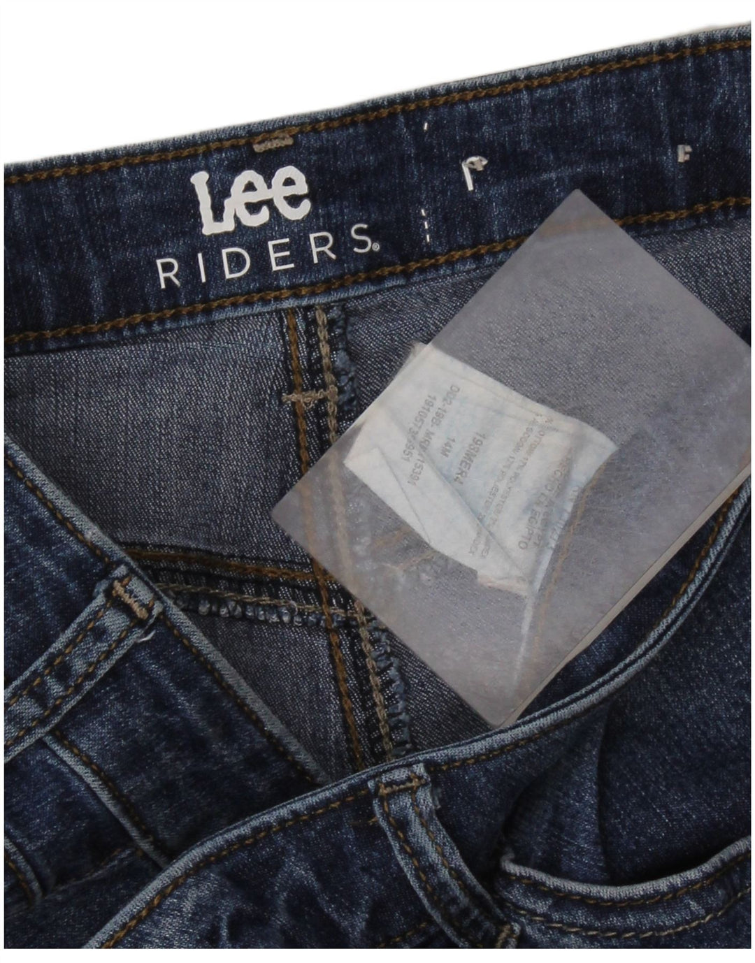 Женские капри LEE Riders с высокой талией, размер США 14, XL, W34, L20, синий хлопок