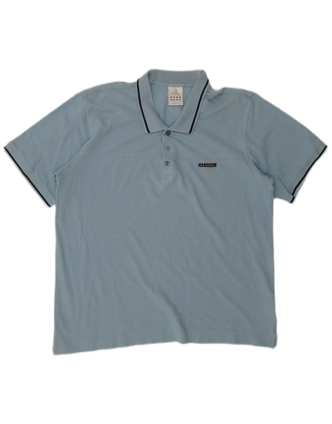 Мужская рубашка-поло Adidas 2XL, синяя, хлопок