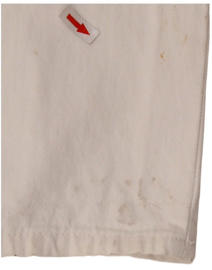 Женский джинсовый комбинезон Zara UK 14, большой размер, белый хлопок