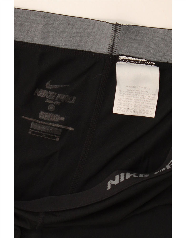 Женские спортивные брюки Nike Dri Fit UK 12, средний черный полиэстер