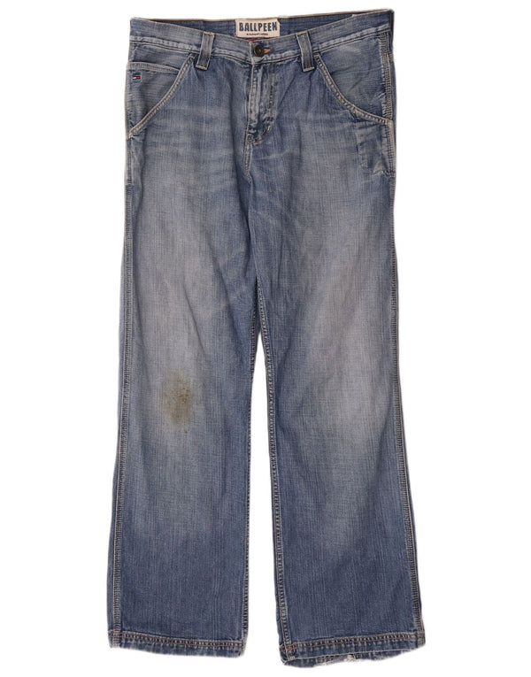 Tommy Hilfiger Mens Ballpeen Loose Jeans W34 L32 Blue Cotton