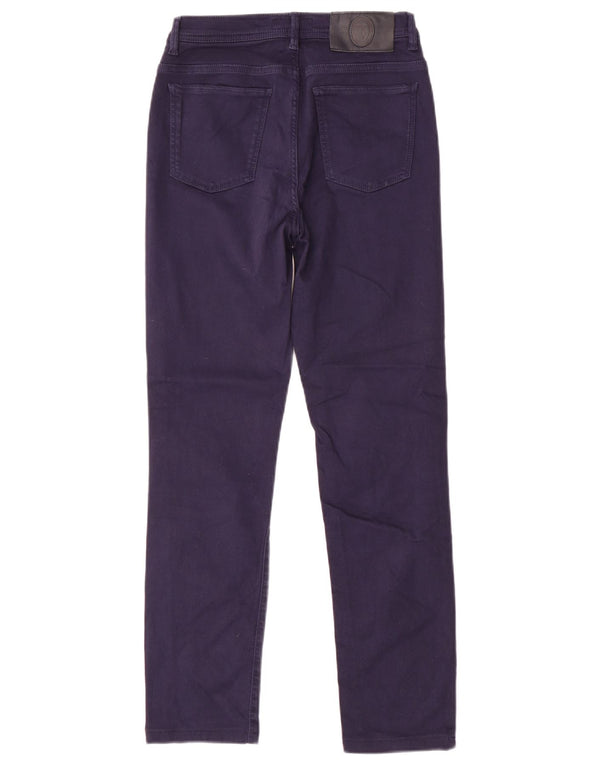 TRUSSARDI Женские прямые повседневные брюки W27 L27 Темно-синие хлопковые