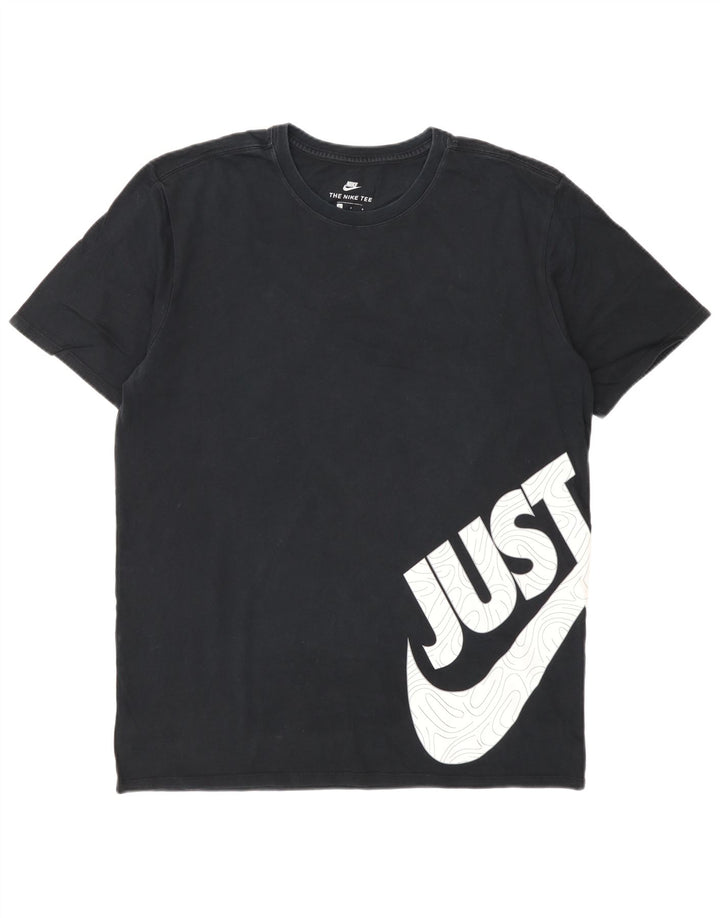 Мужская футболка с рисунком Nike, большой черный хлопок