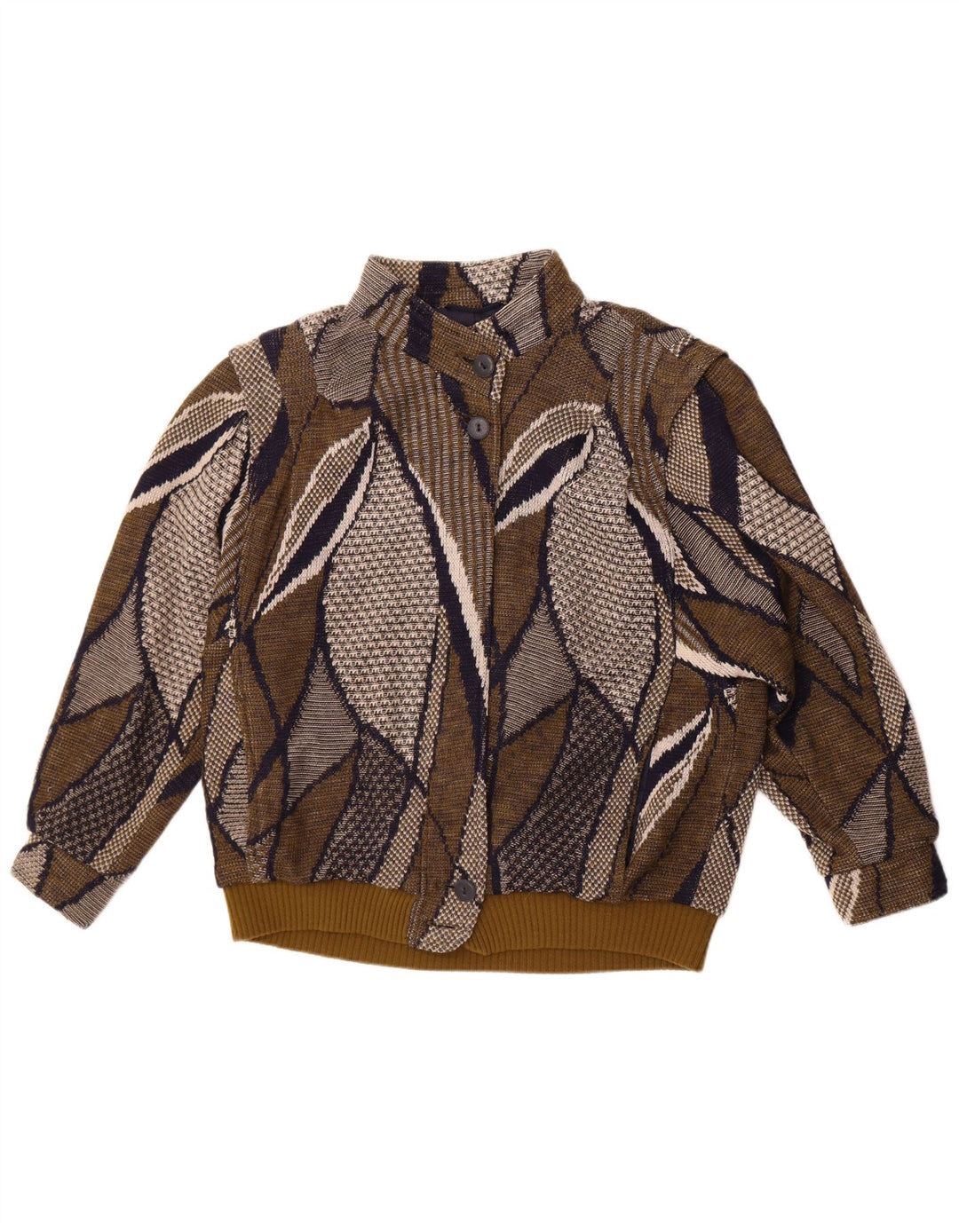 Женский бомбер оверсайз с абстрактным узором Stadick UK 10, маленький цвет хаки