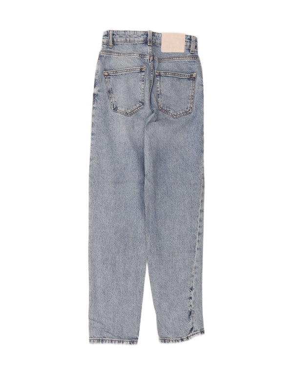 Женские зауженные джинсы с высокой талией Zara EU 32 2XS W22 L27 синие