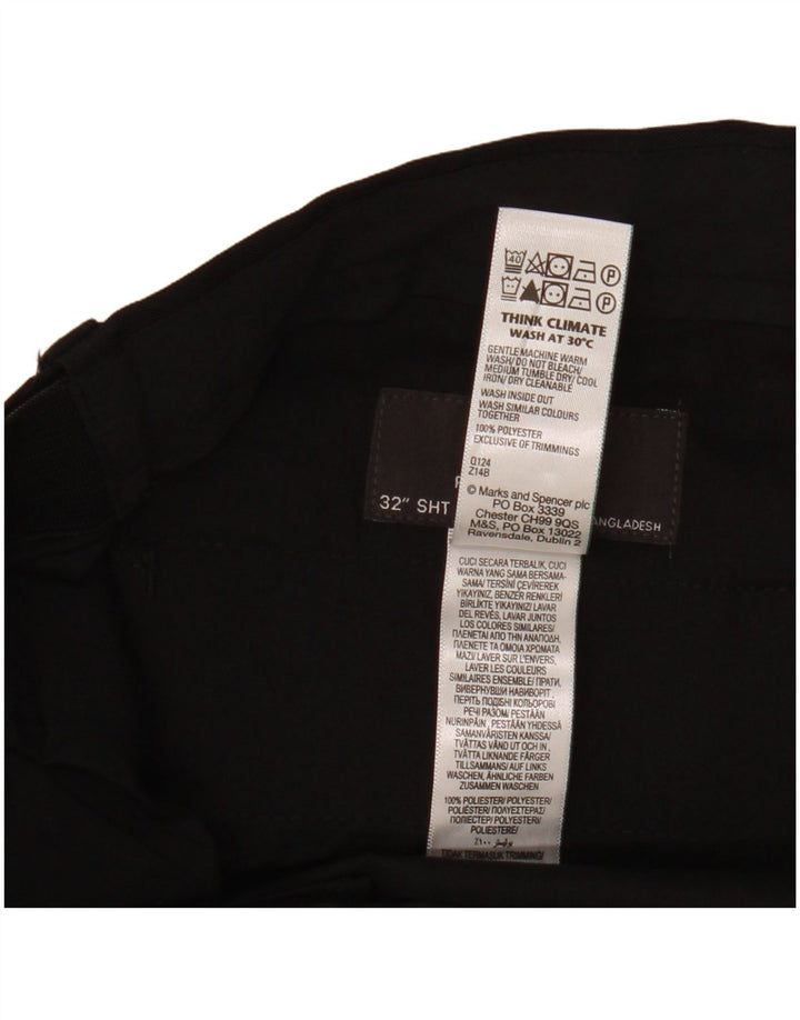 Мужские брюки-чиносы Marks & Spencer стандартного кроя W32 L29, черный полиэстер