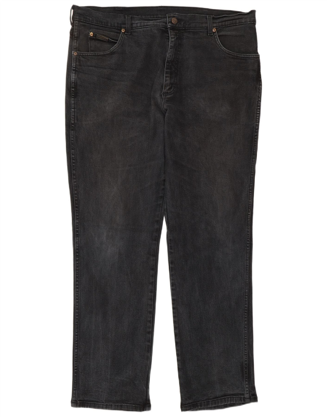 Мужские прямые джинсы WRANGLER техасский стрейч W40 L34, серый хлопок