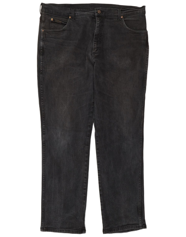 Мужские прямые джинсы WRANGLER техасский стрейч W40 L34, серый хлопок