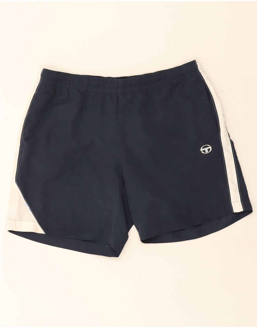 Мужские спортивные шорты Sergio Tacchini 2XL, темно-синие, полиэстер с цветными блоками