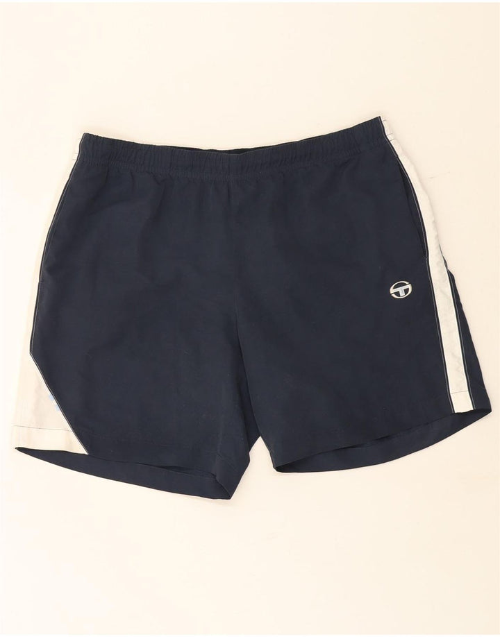 Мужские спортивные шорты Sergio Tacchini 2XL, темно-синие, полиэстер с цветными блоками