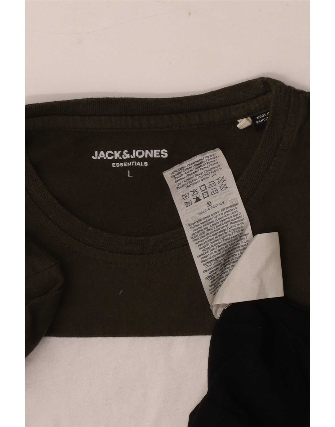 Мужская футболка с рисунком Jack & Jones, большой разноцветный цветной блок