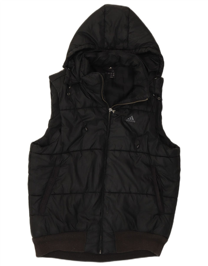 Мужской жилет Adidas Padded UK 38, средний черный полиэстер
