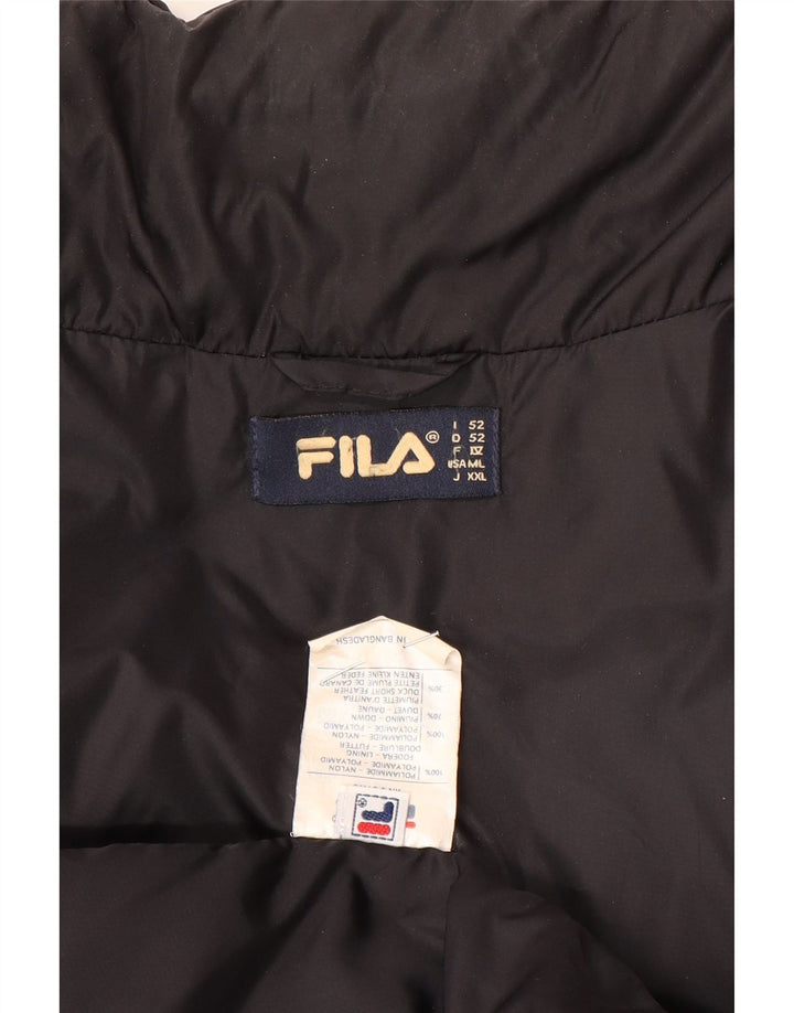 Мужская стеганая куртка Fila IT 52 XL черная из полиамида зимняя